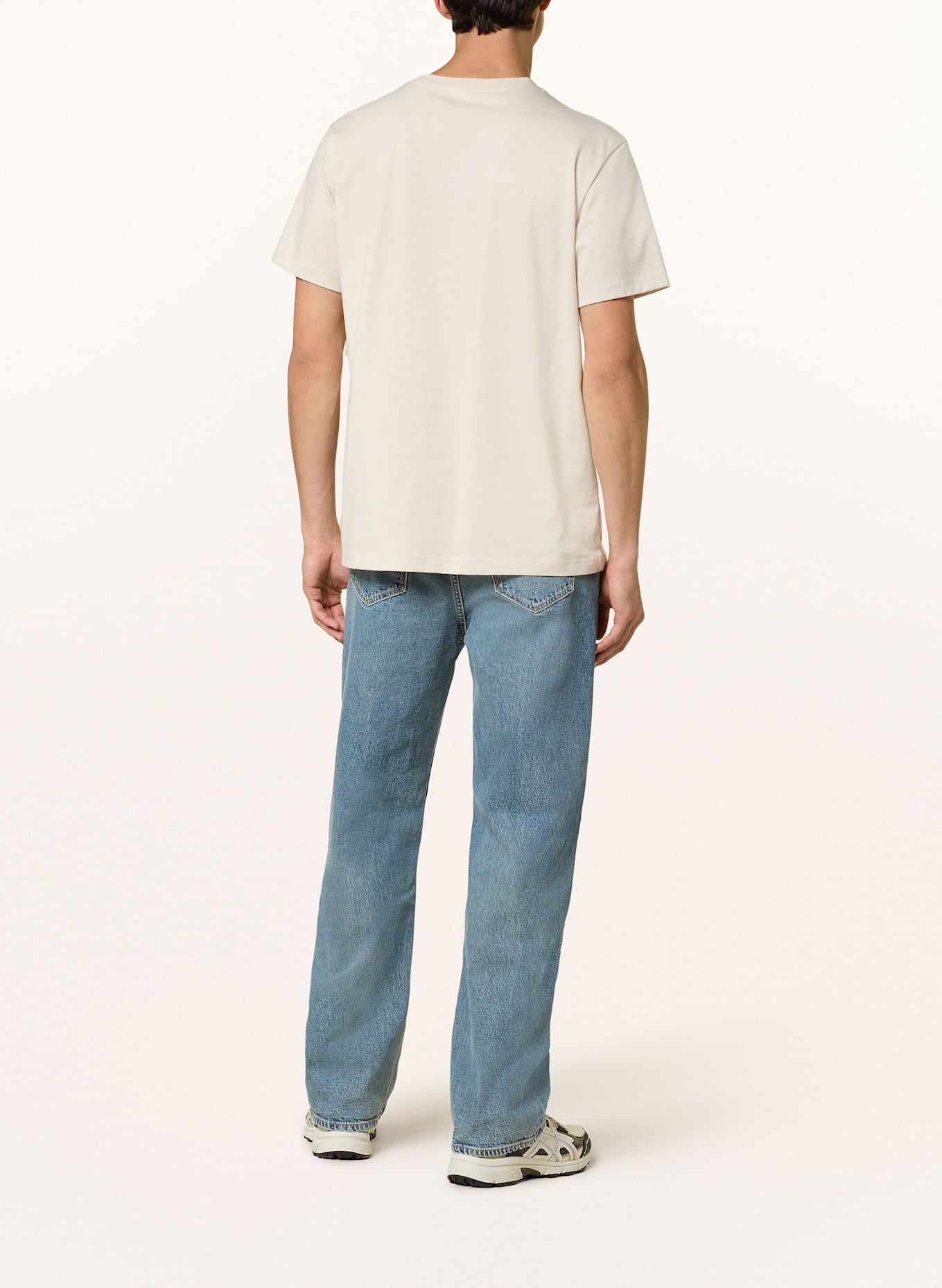 FJÄLLRÄVEN T-shirt HEAVY CLASSIC: JASNOBRĄZOWY / SZARY