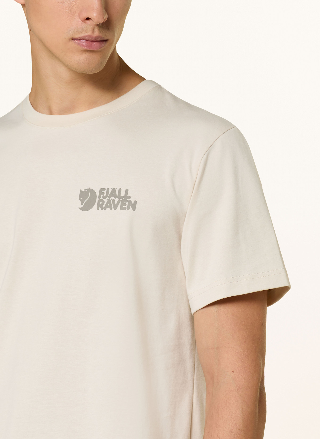 FJÄLLRÄVEN T-shirt HEAVY CLASSIC: JASNOBRĄZOWY / SZARY