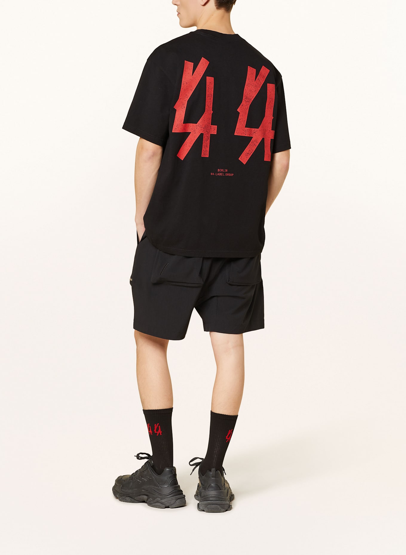 44 LABEL GROUP T-Shirt: SCHWARZ