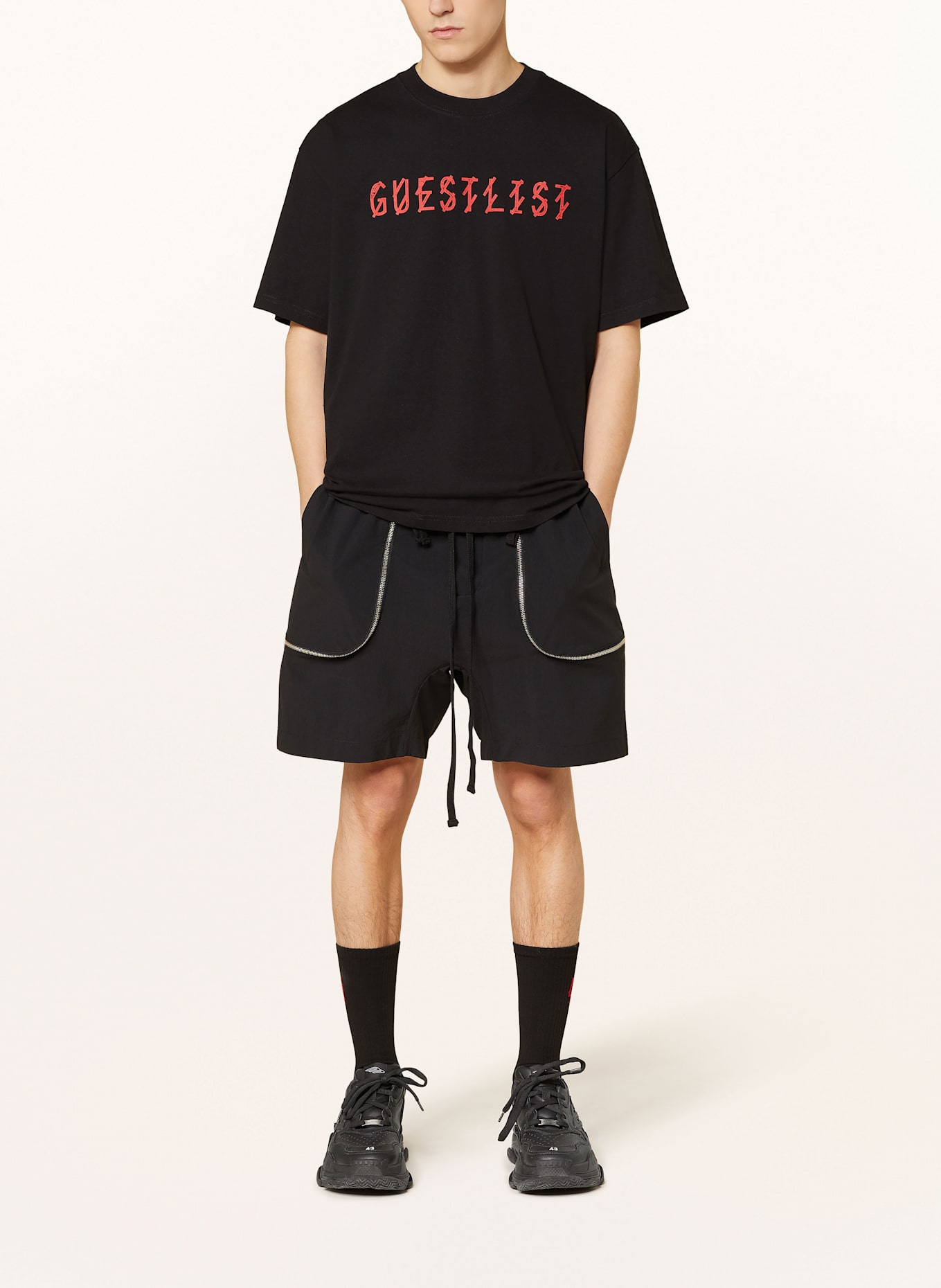 44 LABEL GROUP T-Shirt: SCHWARZ