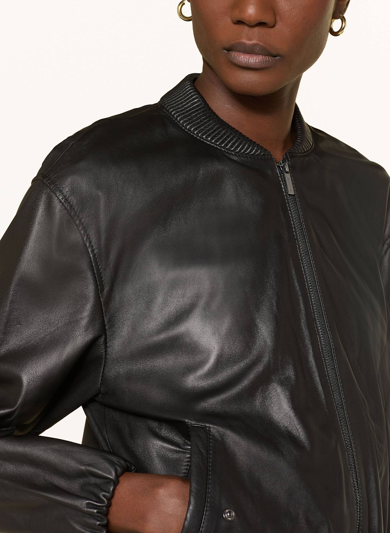 STUDIO AR Jacke XENIA in Lederoptik: SCHWARZ
