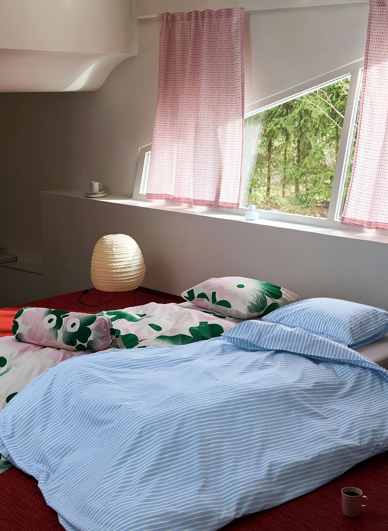 marimekko Bettbezug PICCOLO: HELLBLAU / WEISS