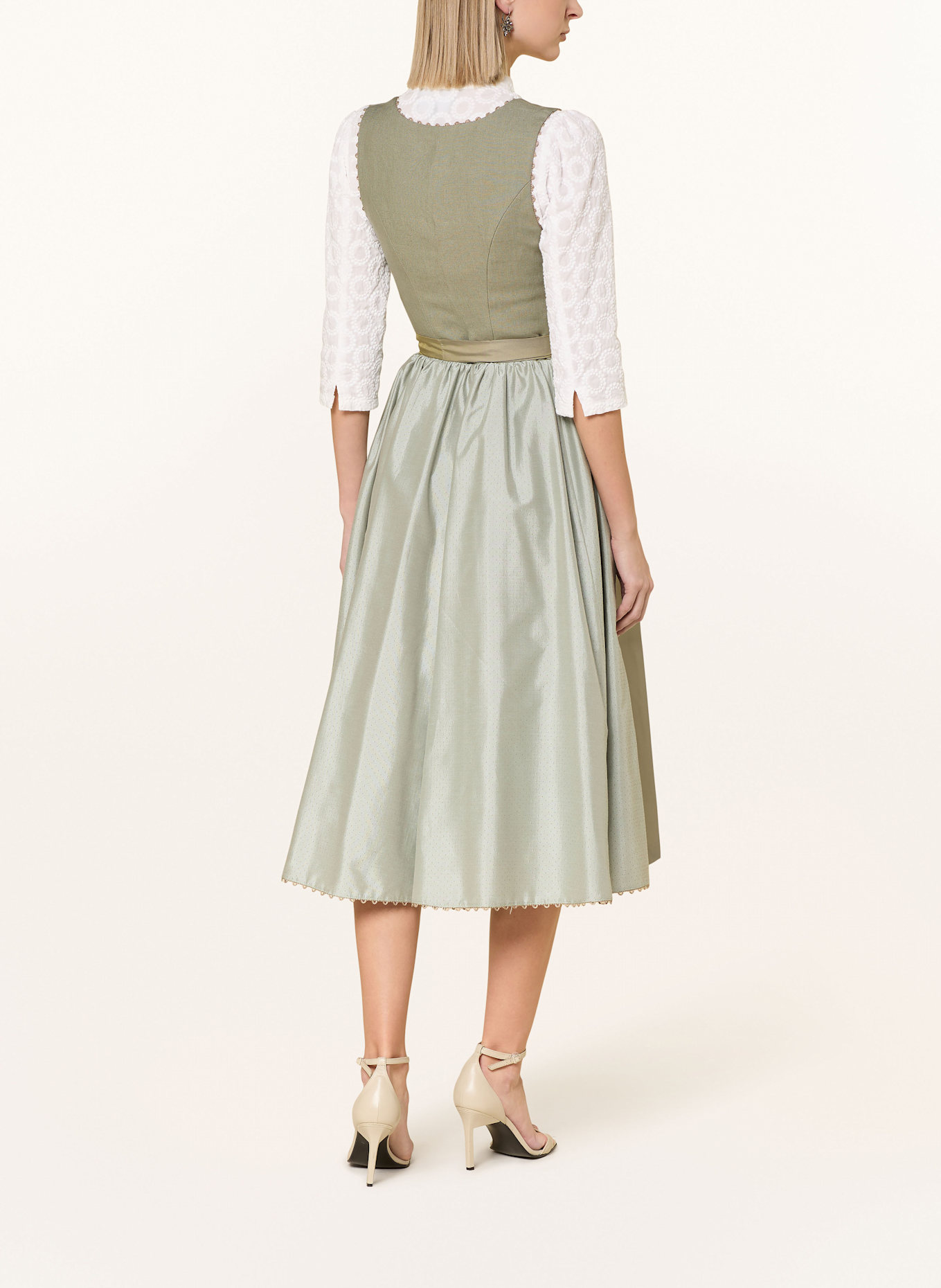 KINGA MATHE Dirndl MÜNCHEN mit Leinen: 120 salbei