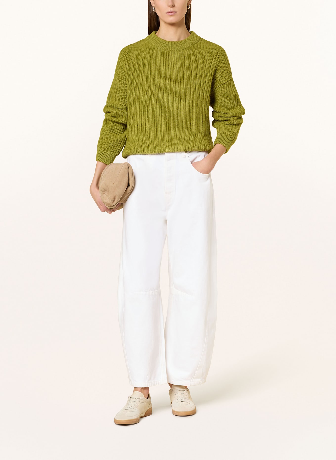 MAC DAYDREAM Mom džíny LOS ANGELES: J017 DD white chalk wash