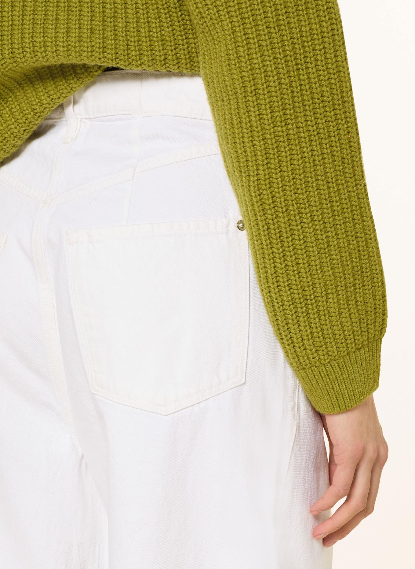 MAC DAYDREAM Mom džíny LOS ANGELES: J017 DD white chalk wash