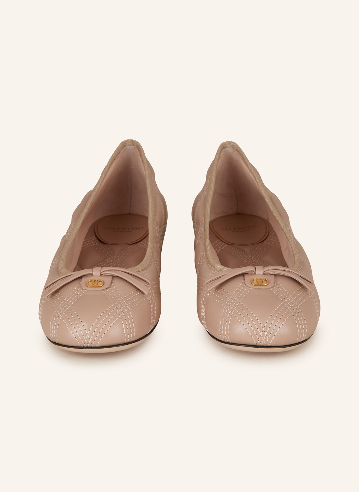 VALENTINO GARAVANI Ballerinas QUILTIE: NUDE