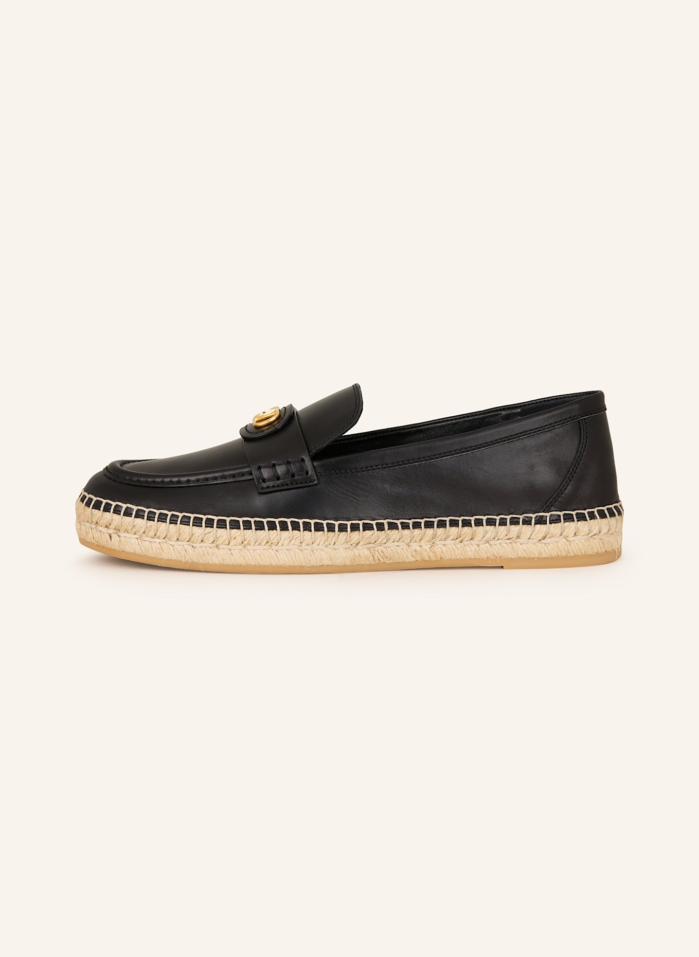 VALENTINO GARAVANI Loafer VLOGO SIGNATURE: SCHWARZ/ BEIGE