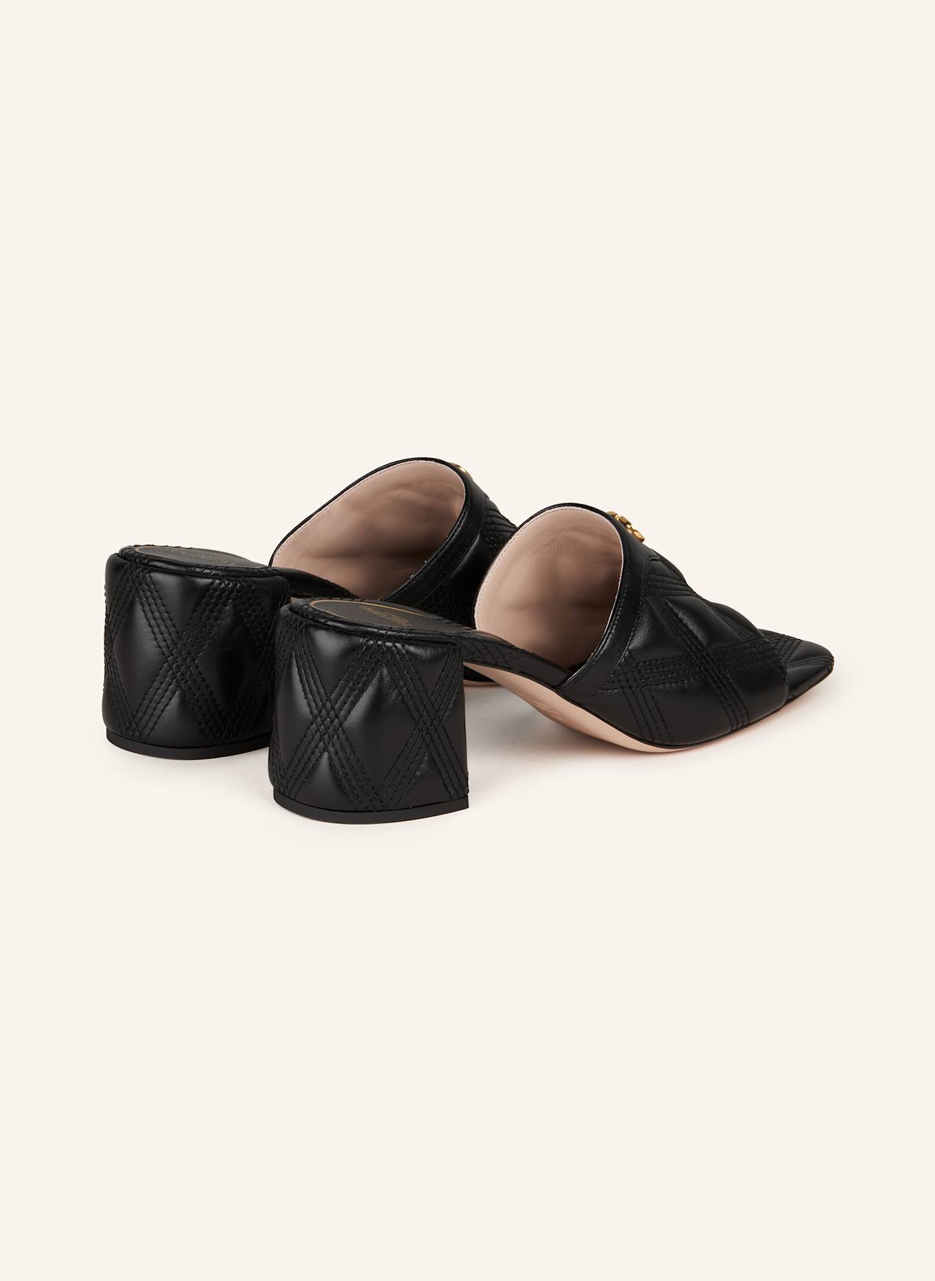 VALENTINO GARAVANI Mules QUILTIE 67: SCHWARZ