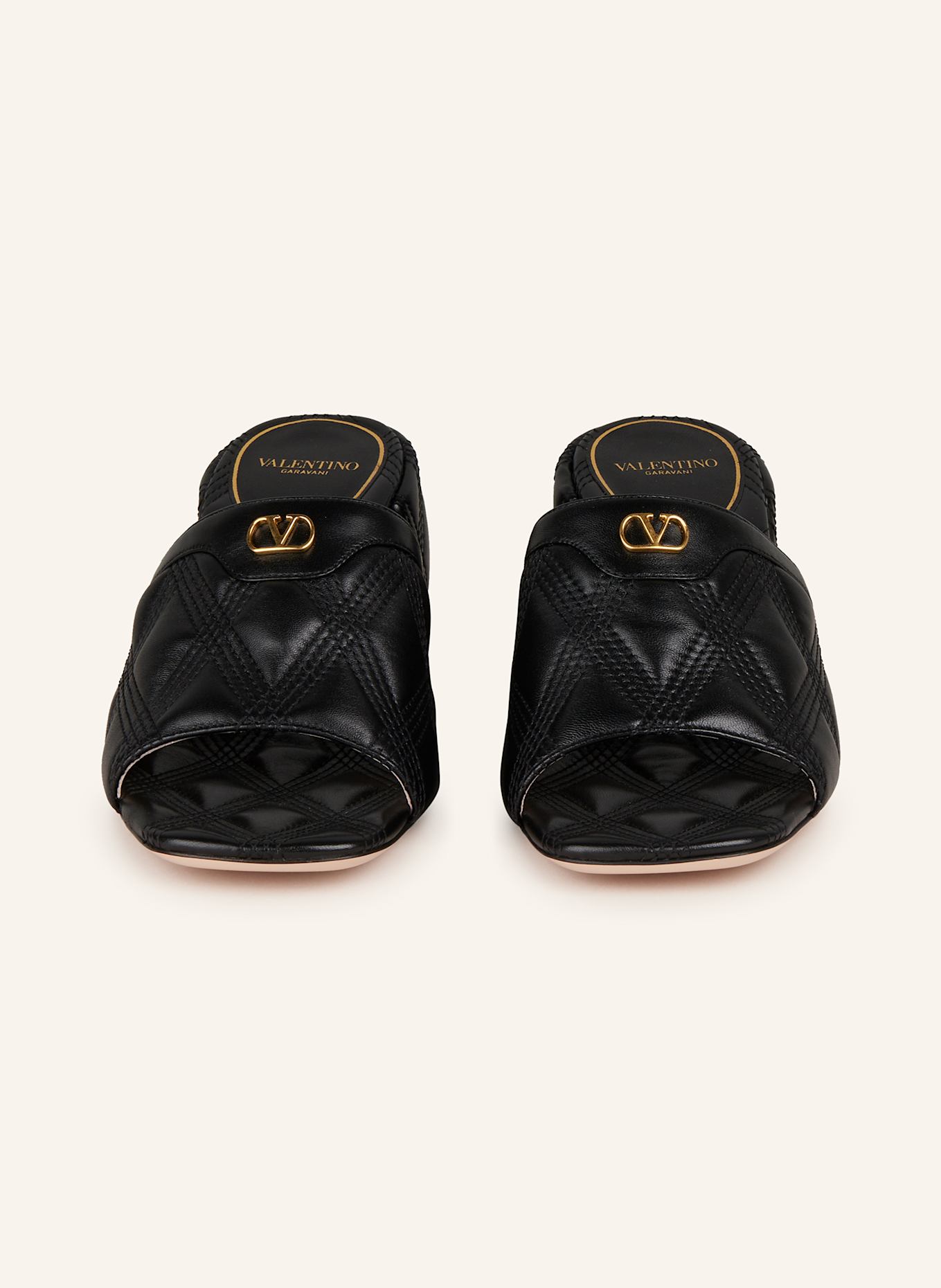 VALENTINO GARAVANI Mules QUILTIE 67: SCHWARZ