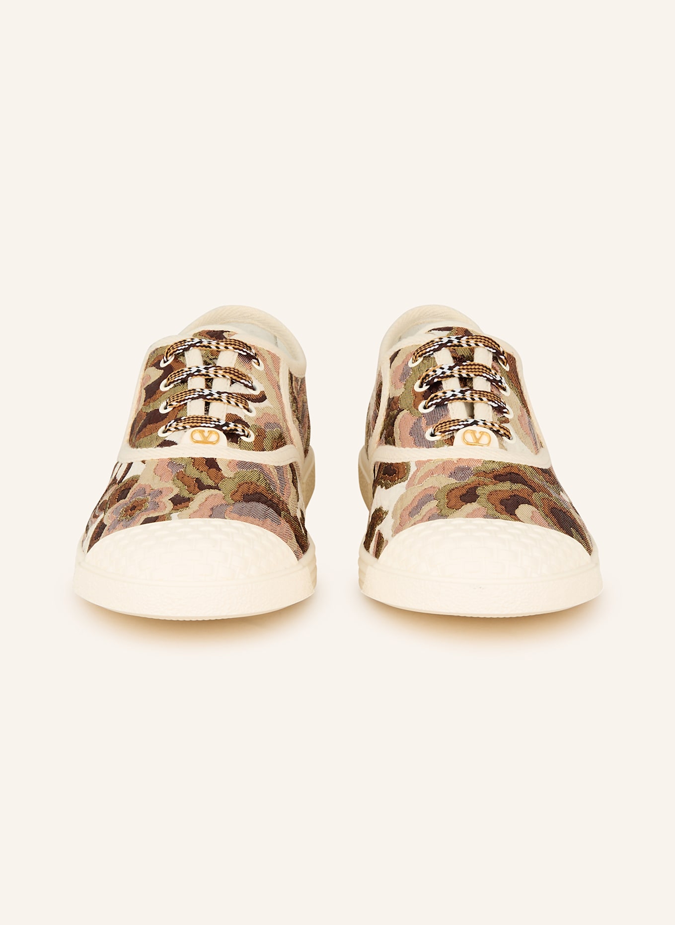 VALENTINO GARAVANI Sneaker BAY BY BAY: GOLD/ ROSÉGOLD/ COGNAC