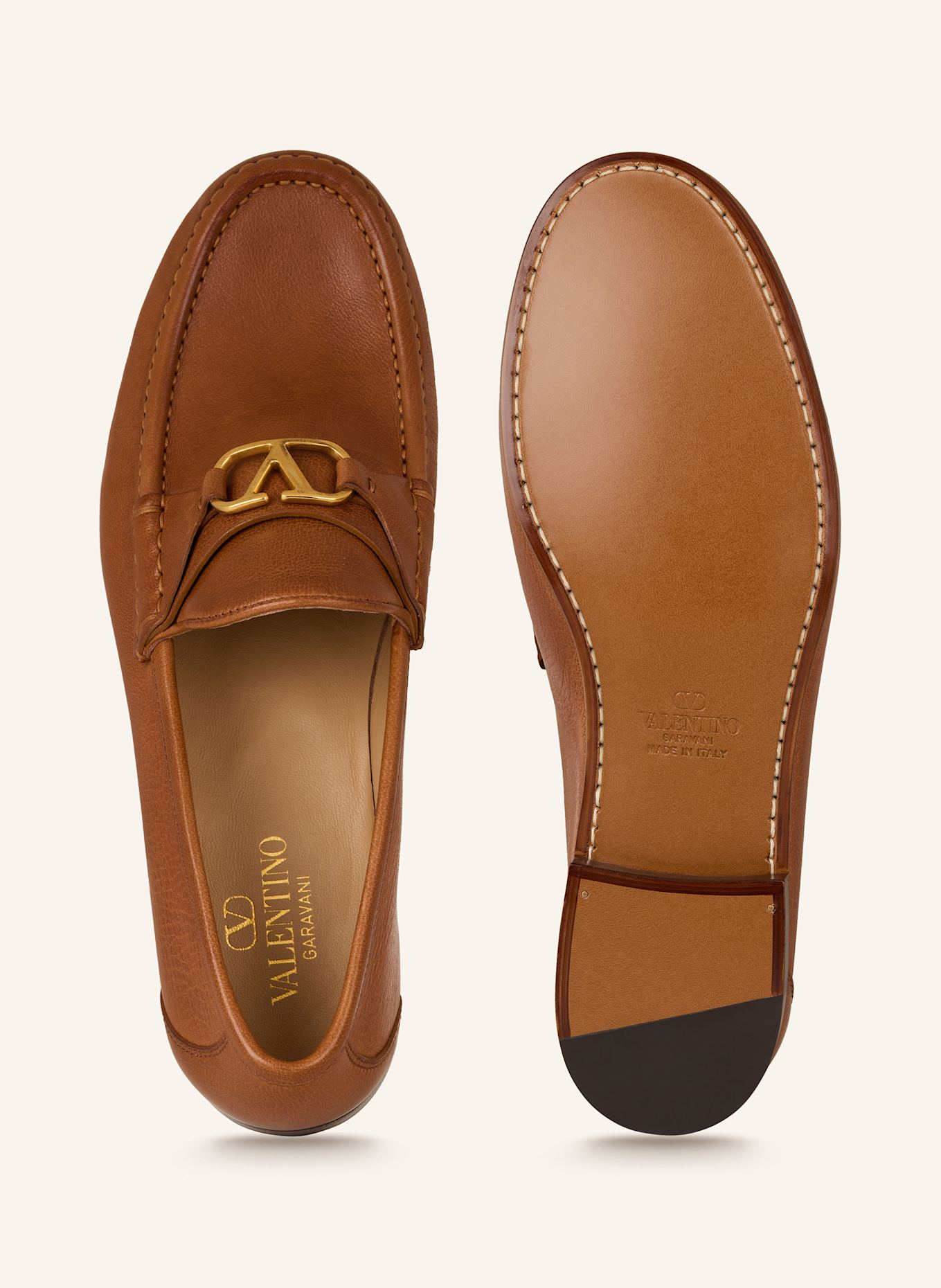 VALENTINO GARAVANI Loafer VLOGO SIGNATURE: BRAUN
