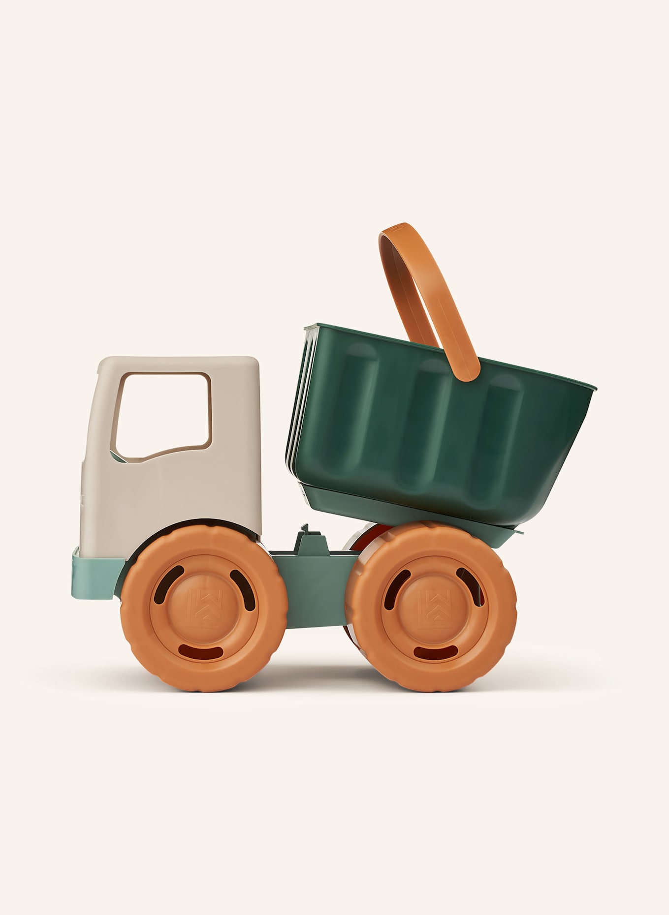 LIEWOOD Voiture miniature BECK SAND TRUCK: VERT / ORANGE / GRIS CLAIR