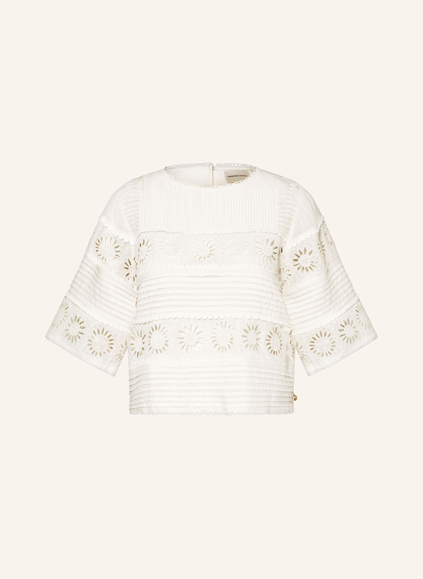 FABIENNE CHAPOT Halenka SUN s děrovanou krajkou: REŽNÁ