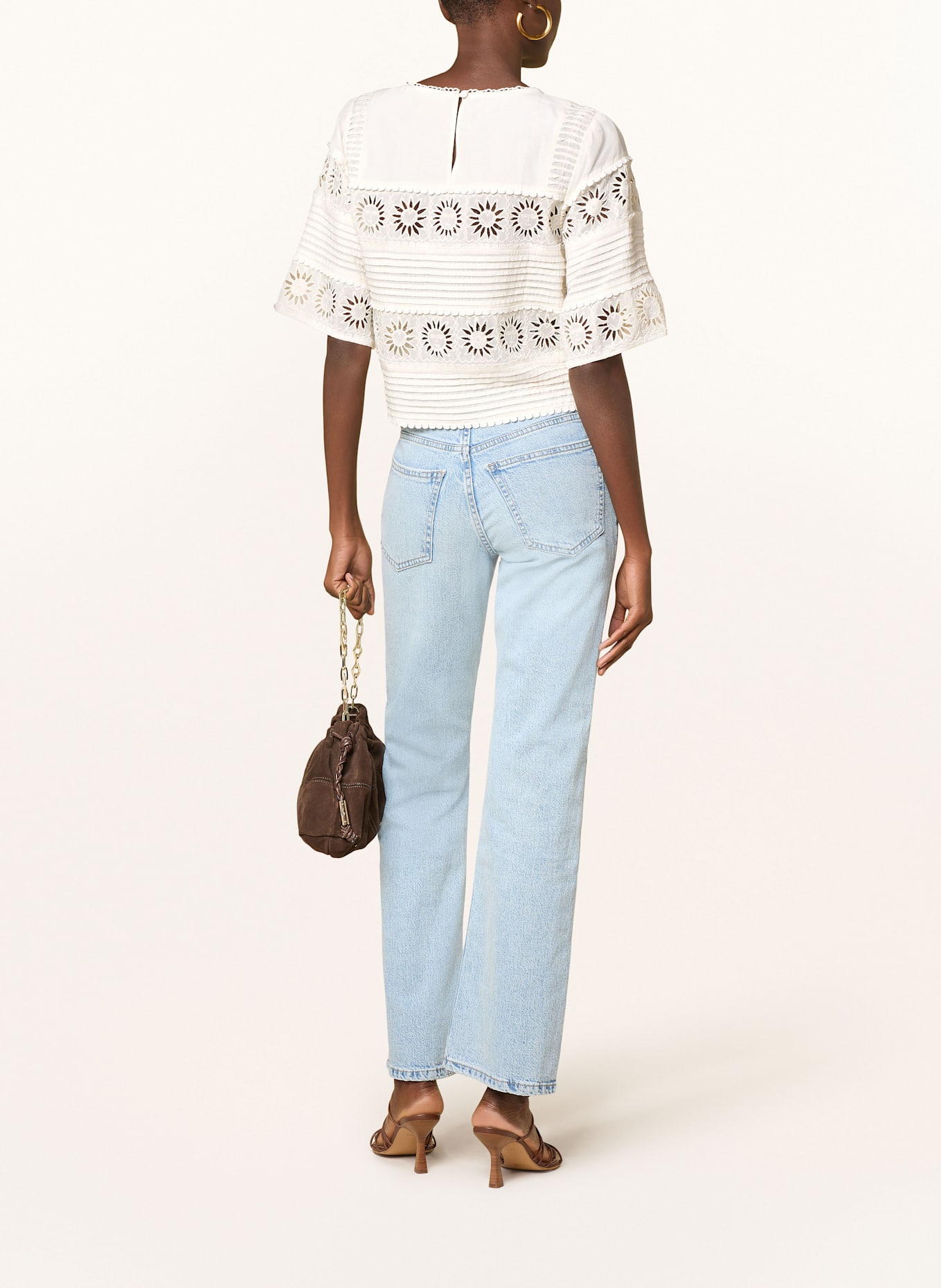 FABIENNE CHAPOT Halenka SUN s děrovanou krajkou: REŽNÁ