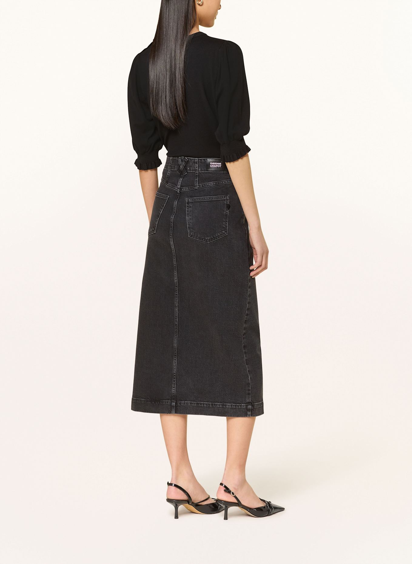FABIENNE CHAPOT Spódnica jeansowa CARMEL: 9008 Washed Black