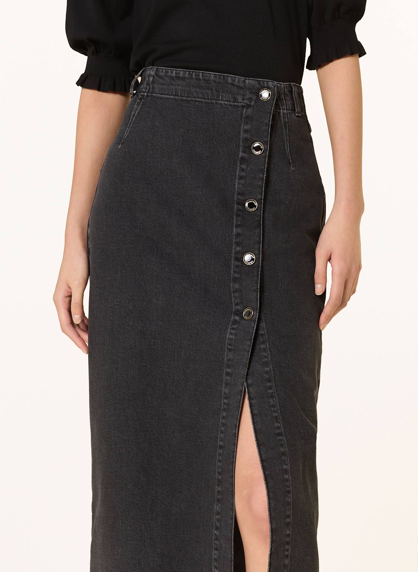 FABIENNE CHAPOT Spódnica jeansowa CARMEL: 9008 Washed Black