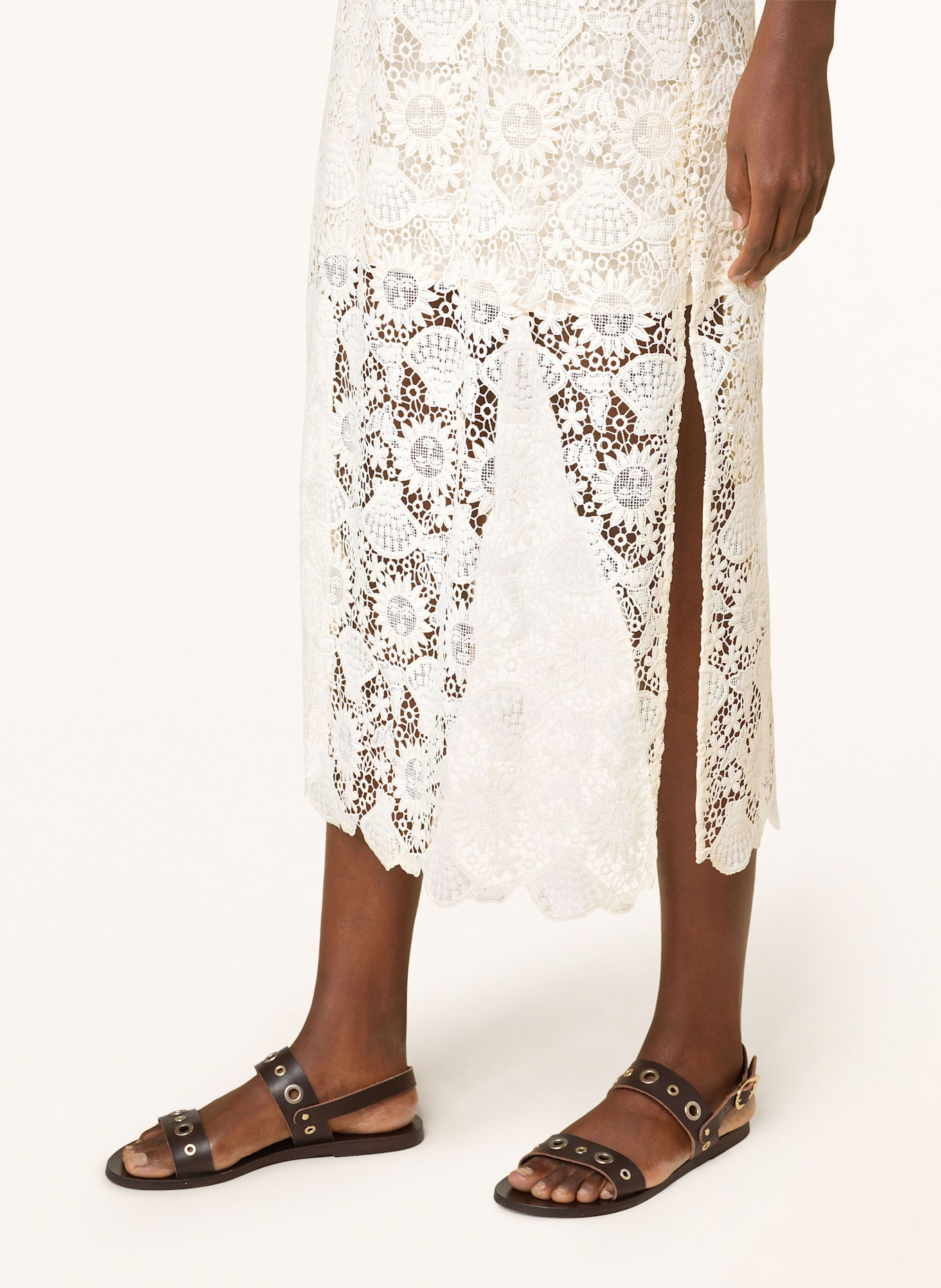 FABIENNE CHAPOT Häkelkleid FRANCIS: ECRU