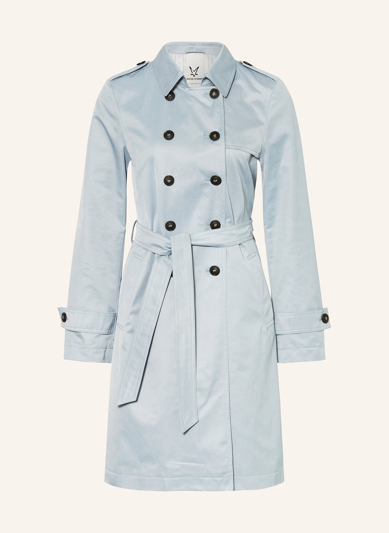 FUCHS SCHMITT Trenchcoat: LICHTBLAUW