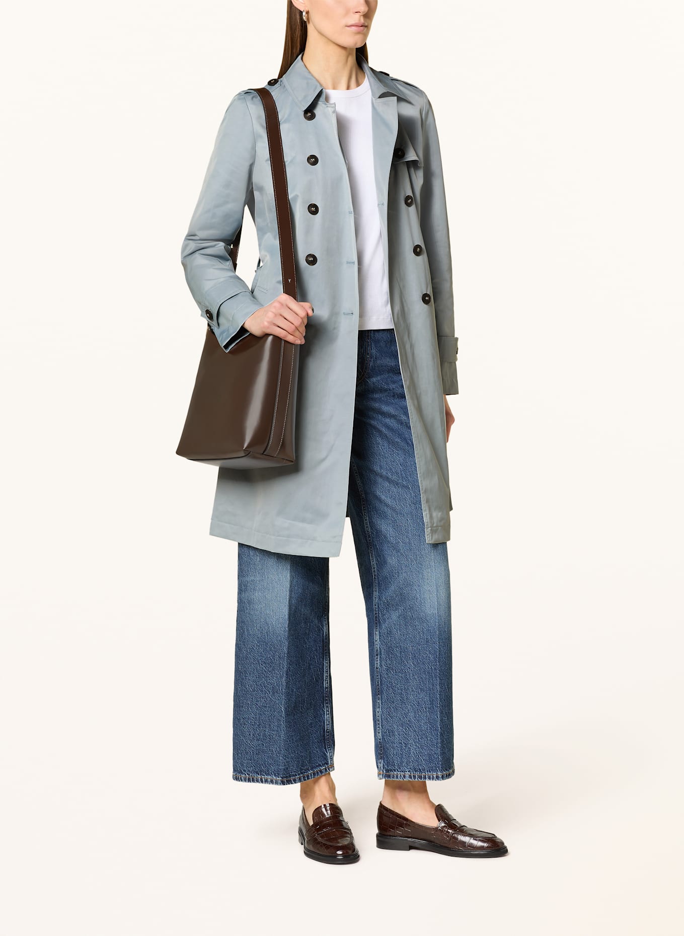 FUCHS SCHMITT Trenchcoat: LICHTBLAUW