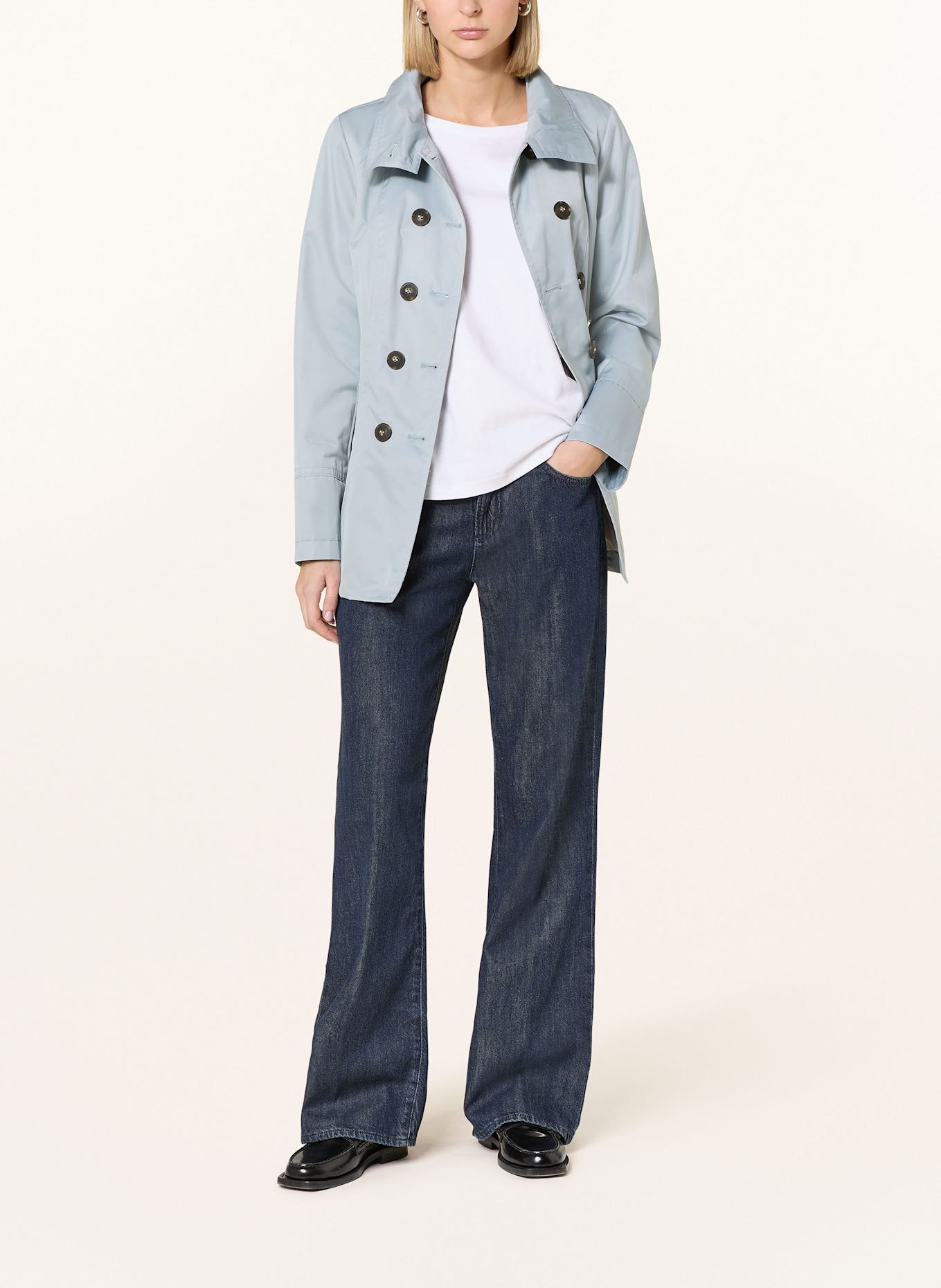 FUCHS SCHMITT Pea coat: LIGHT BLUE