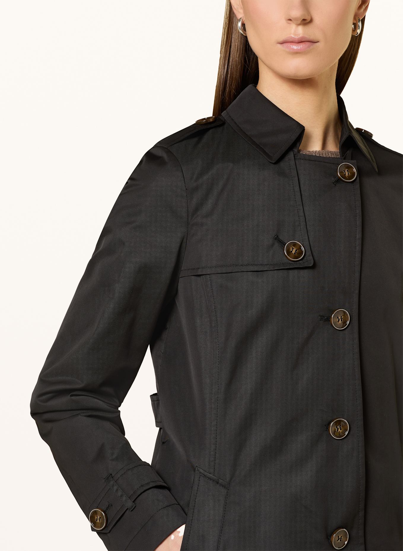 FUCHS SCHMITT Trenchcoat: SCHWARZ