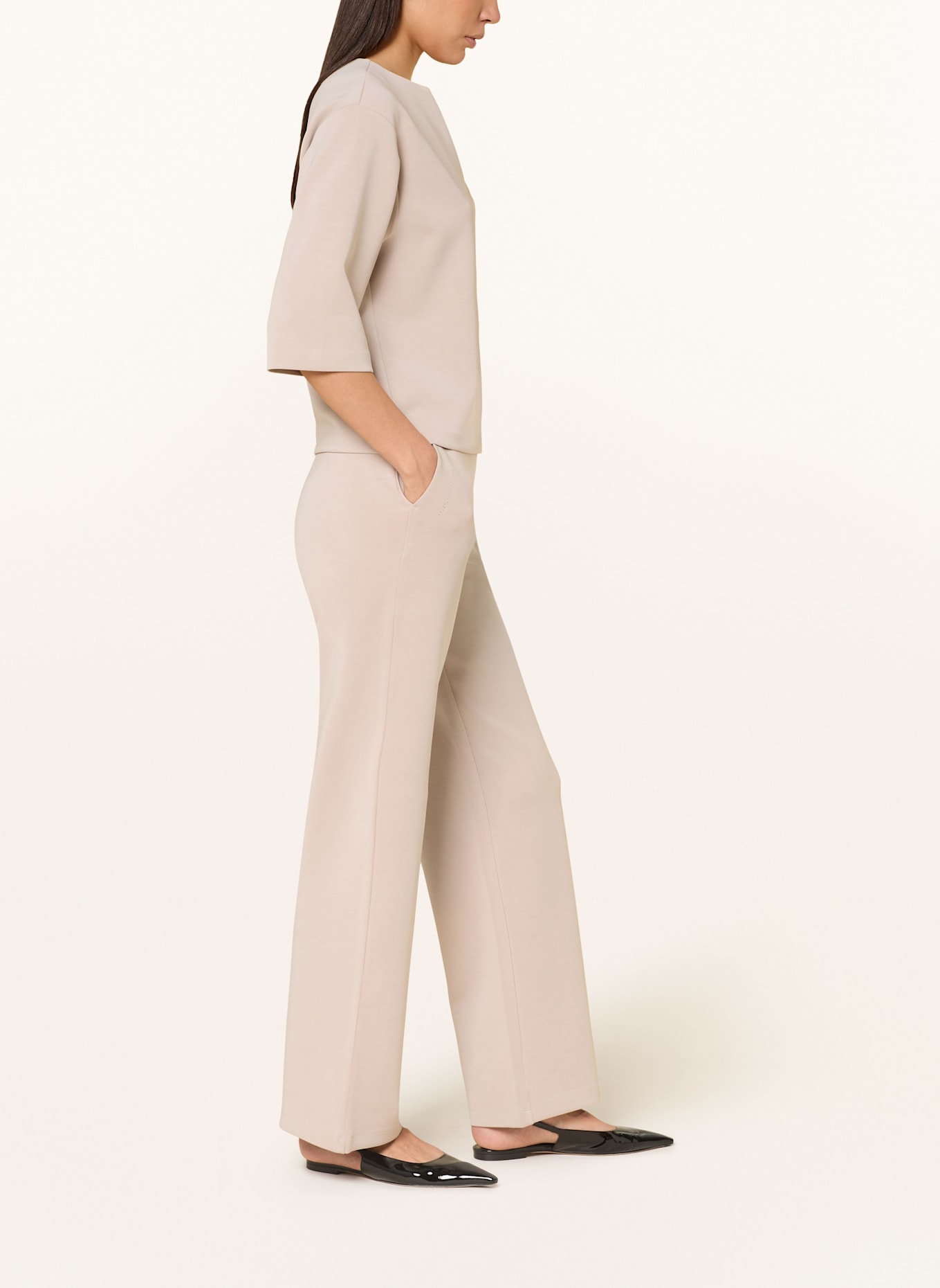 SPORTALM Jerseyhose mit Schmucksteinen: BEIGE
