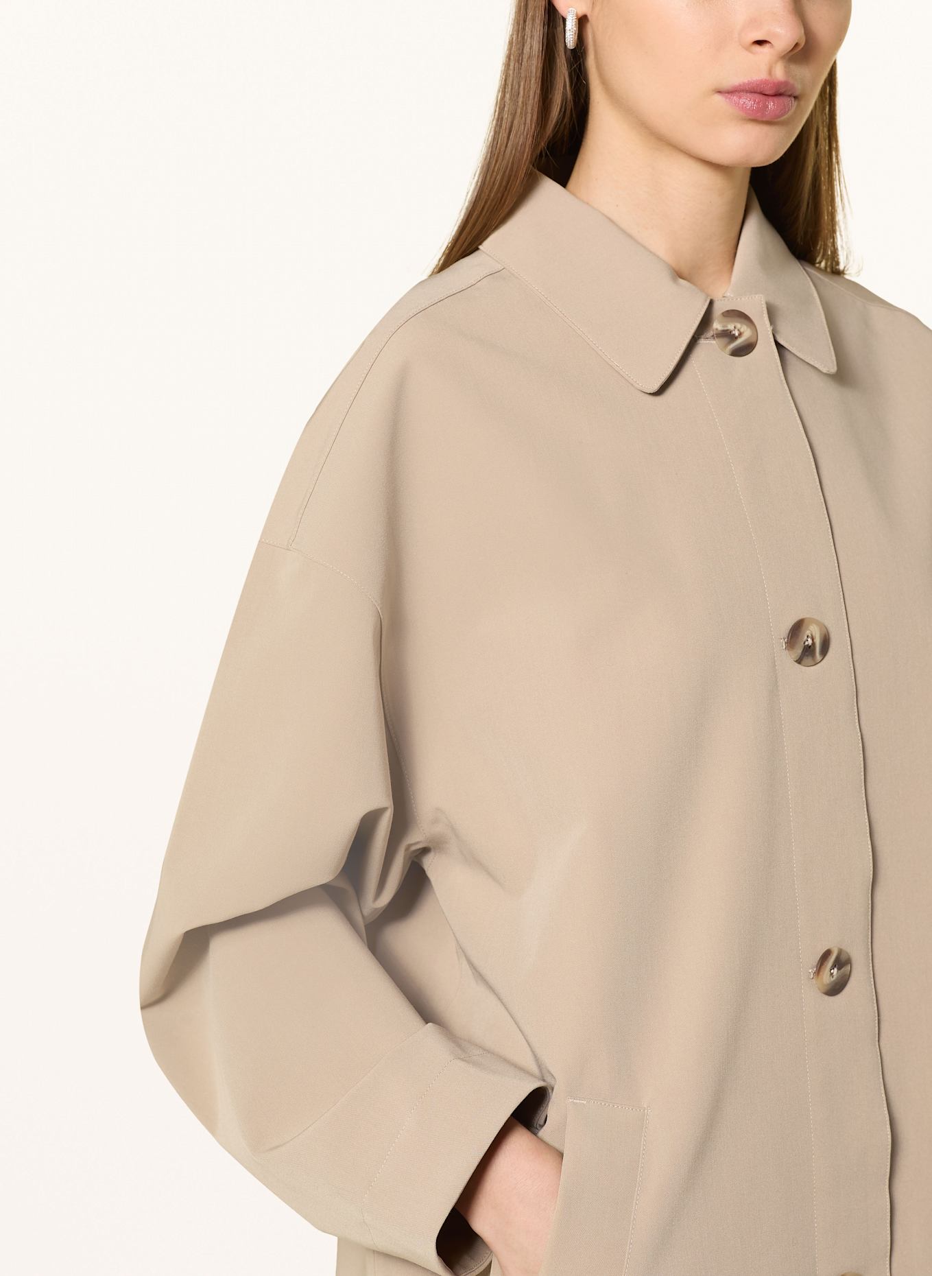 MOS MOSH Trench coat MMBORA: BEIGE