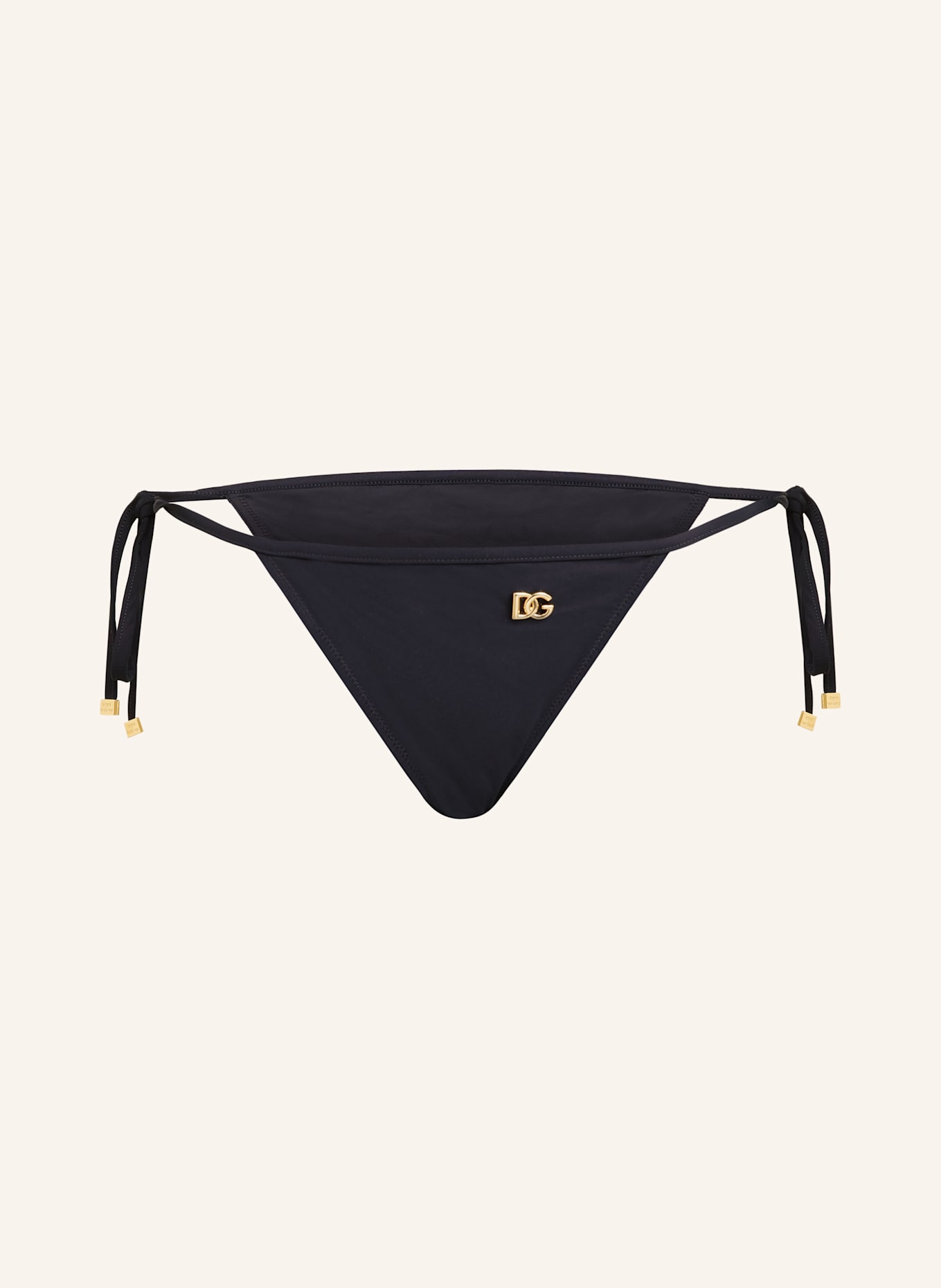 DOLCE & GABBANA Trojúhelníkové bikinové kalhotky ESSENTIALS: ČERNÁ