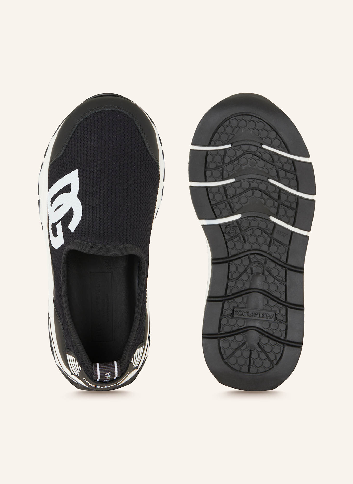 DOLCE & GABBANA Sneaker: SCHWARZ/ WEISS