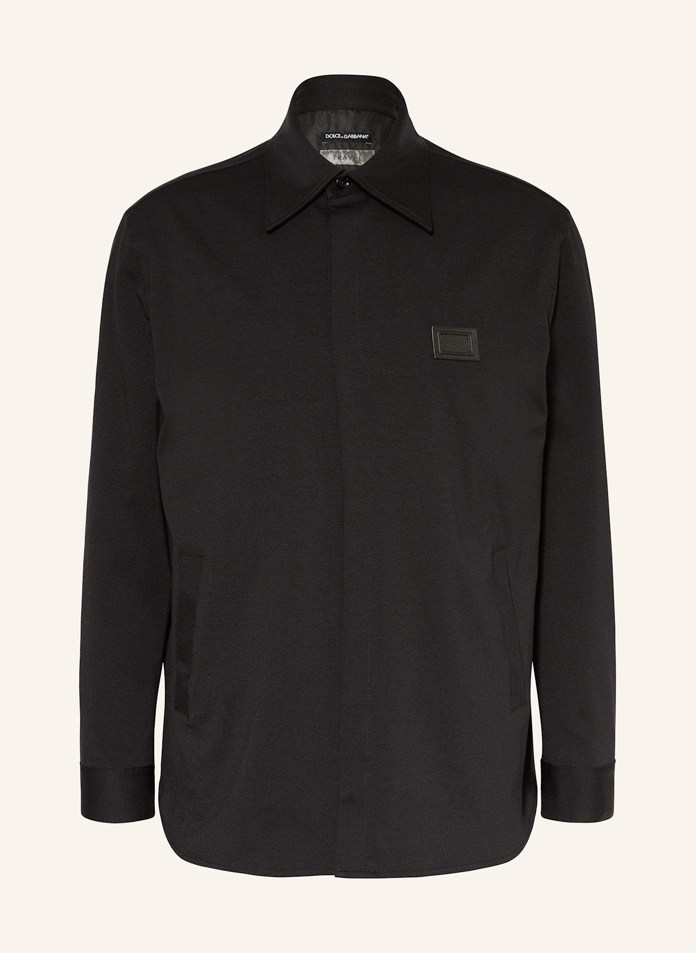 DOLCE & GABBANA Jersey overshirt: BLACK (Image 1)