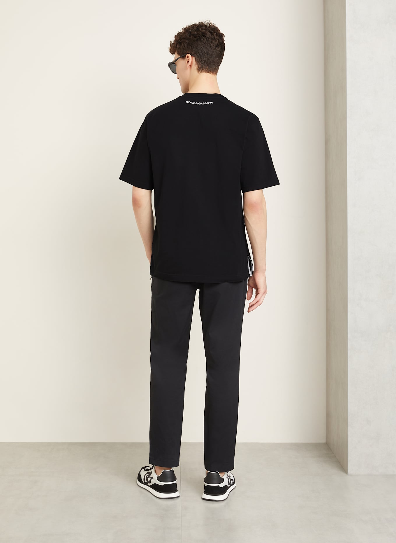 DOLCE & GABBANA T-shirt: CZARNY/ BIAŁY