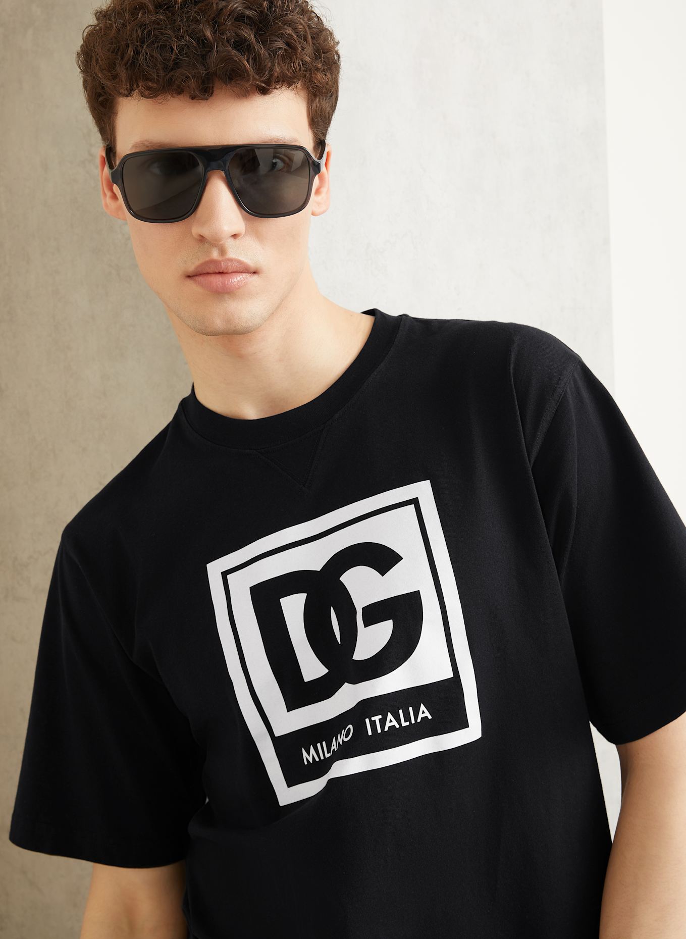 DOLCE & GABBANA T-shirt: CZARNY/ BIAŁY