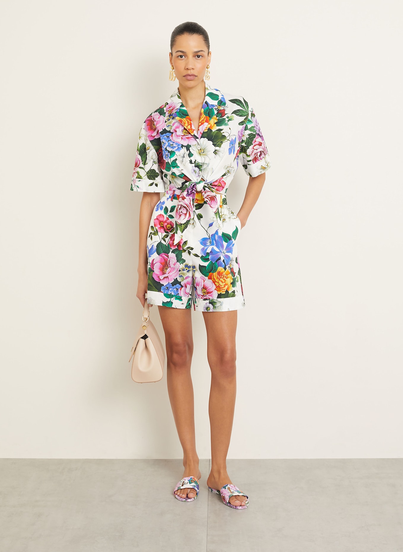 DOLCE & GABBANA Shorts: WEISS / GRÜN / BLAU