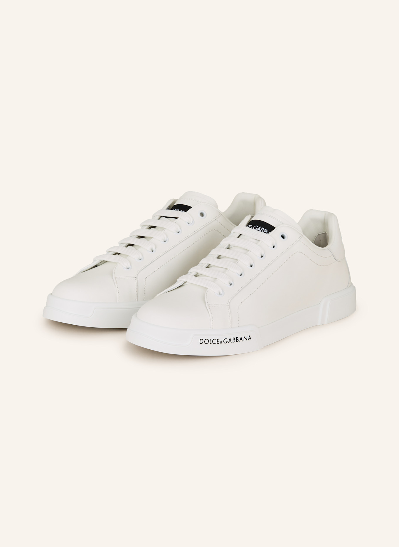 DOLCE & GABBANA Sneakersy PORTOFINO: BÍLÁ