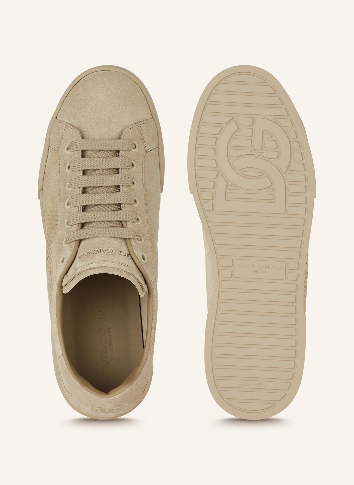 DOLCE & GABBANA Sneaker PORTOFINO: CREME