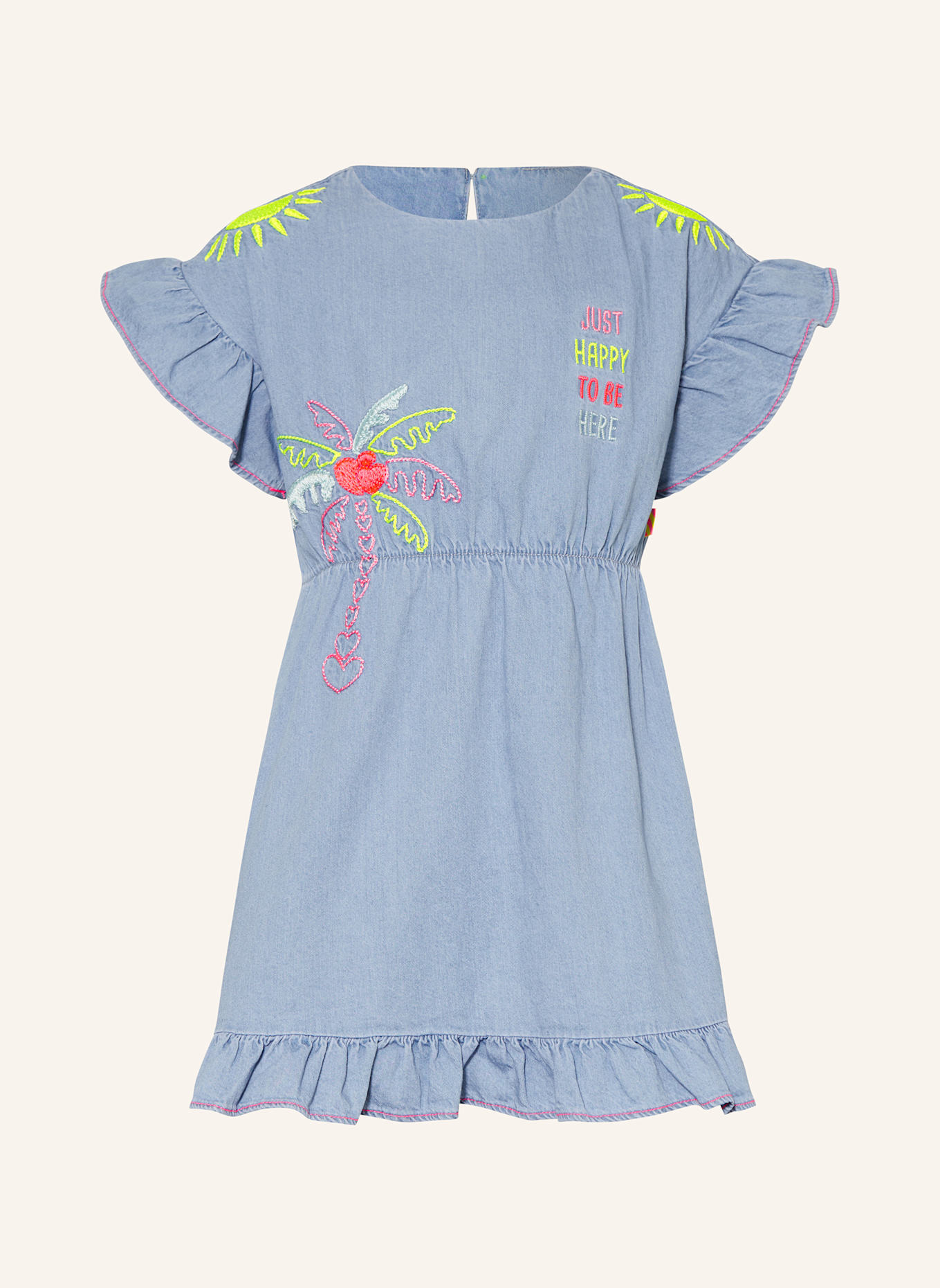 Billieblush Jeanskleid: HELLBLAU / GELB