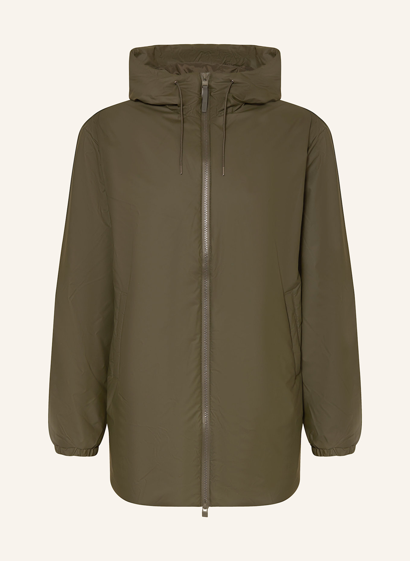 RAINS Regenjacke LOHJA LONG: OLIV