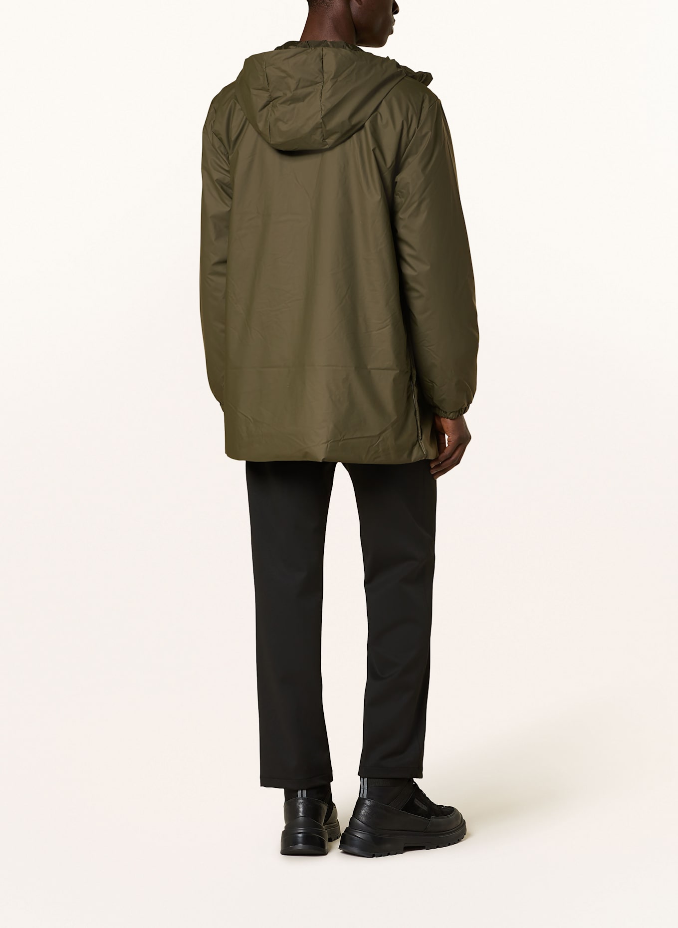 RAINS Regenjacke LOHJA LONG: OLIV