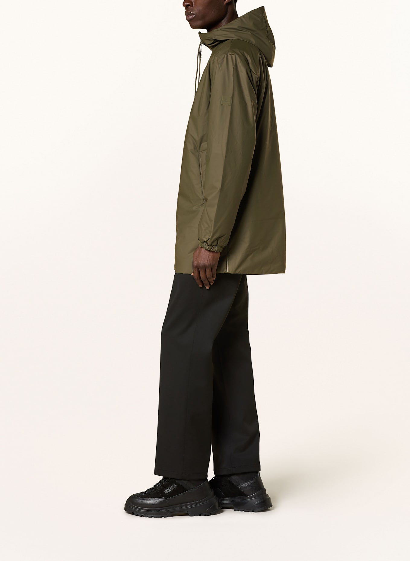 RAINS Regenjacke LOHJA LONG: OLIV