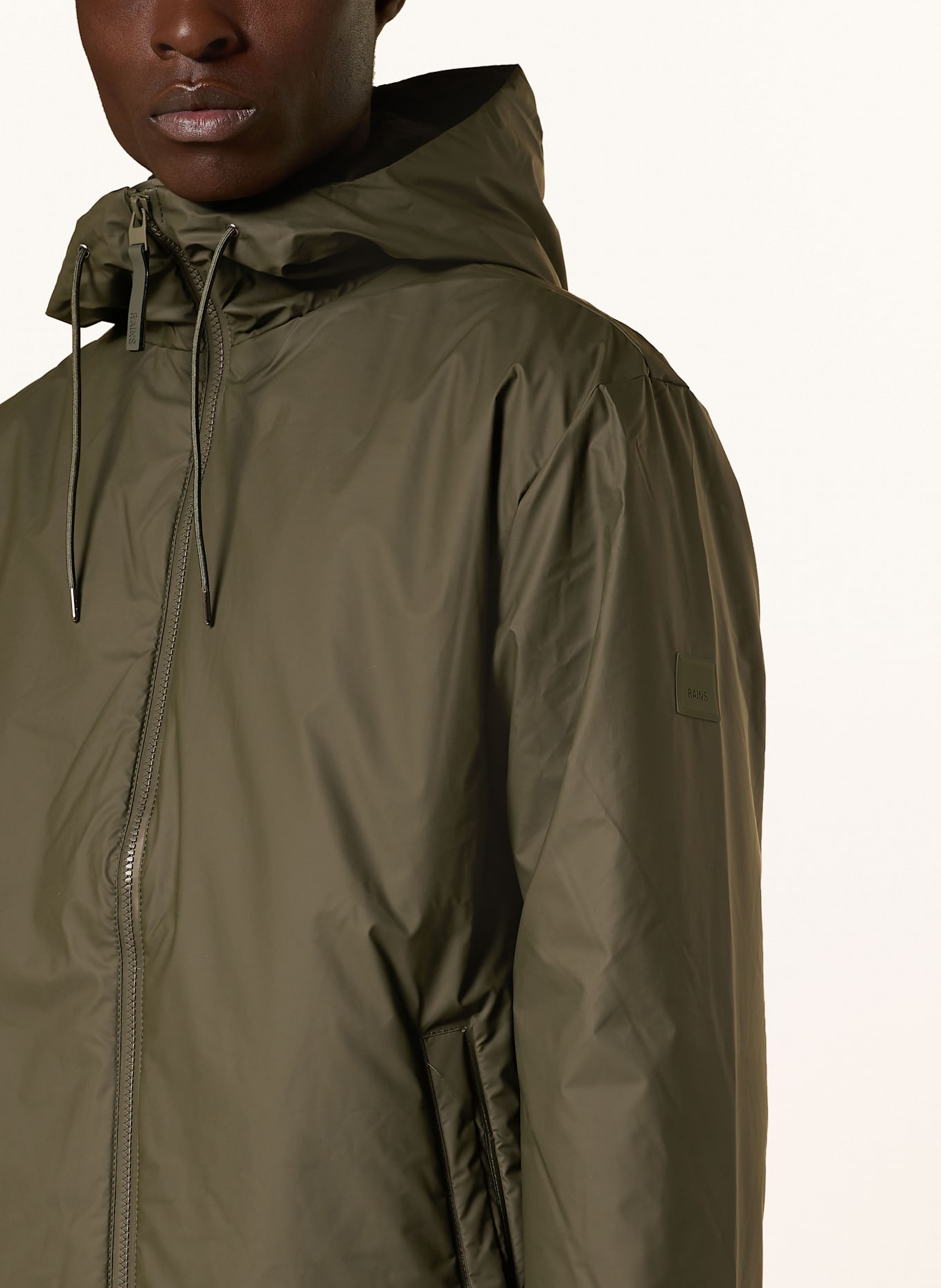 RAINS Regenjacke LOHJA LONG: OLIV