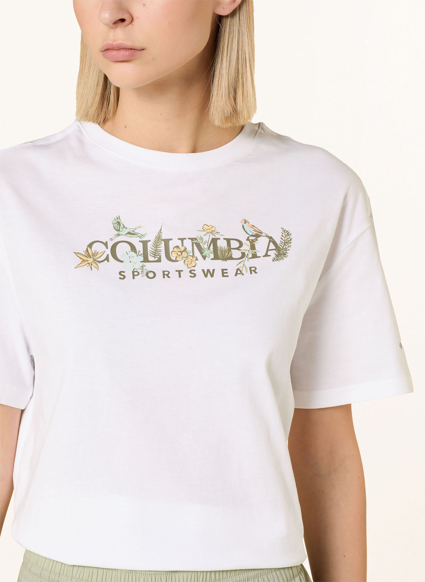 Columbia Cropped-Shirt ROLLING BEND™: WEISS