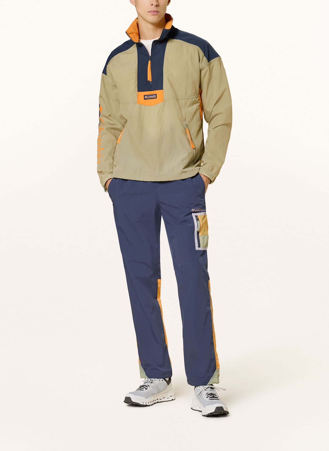 Columbia Spodnie trekkingowe CHALLENGER™ WINDBREAKER: GRANATOWY / POMARAŃCZOWY / ZIELONY