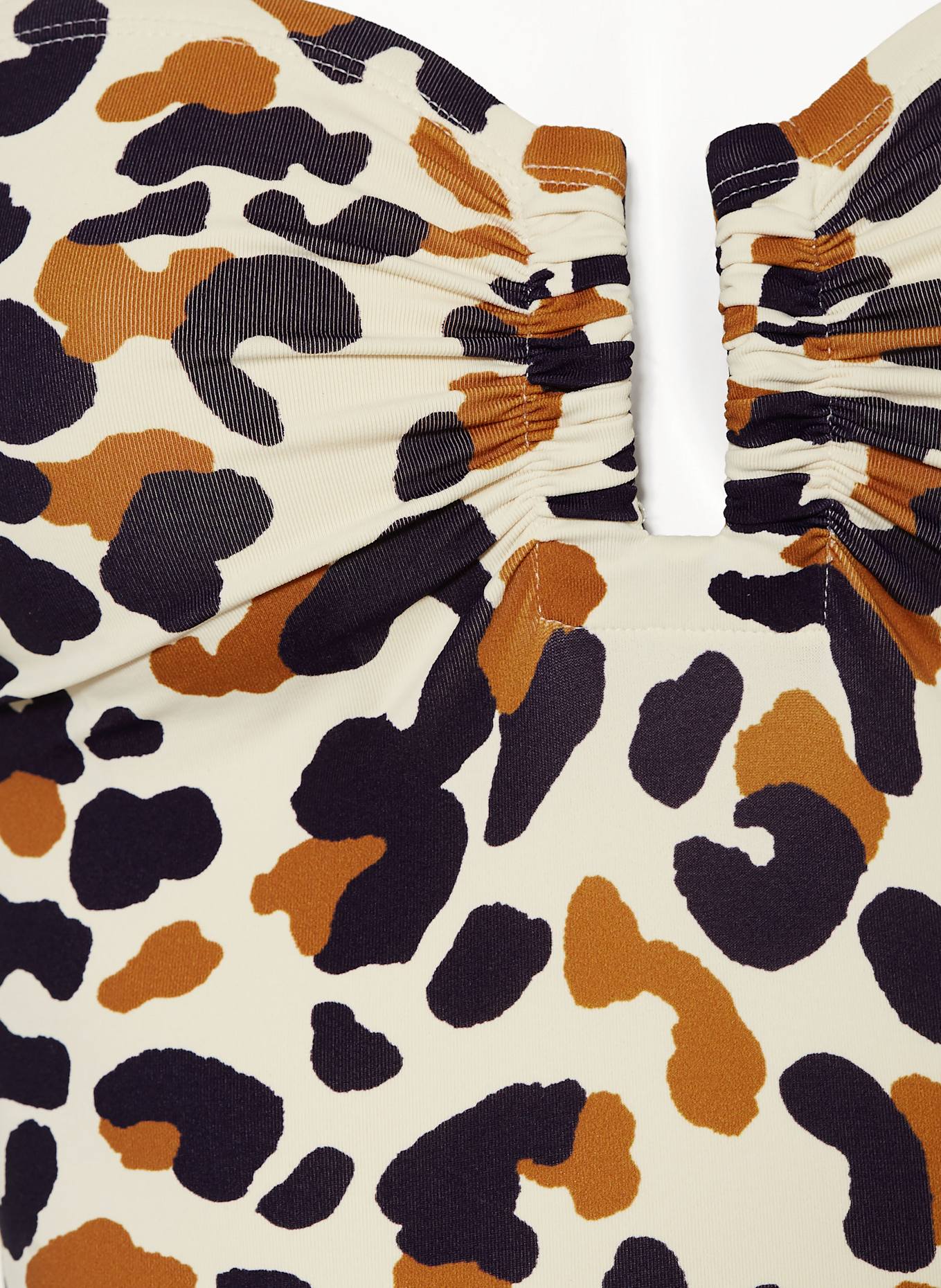 ERES Strój kąpielowy bandeau POSIDONIA: KREMOWY / CZARNY / BRĄZOWY