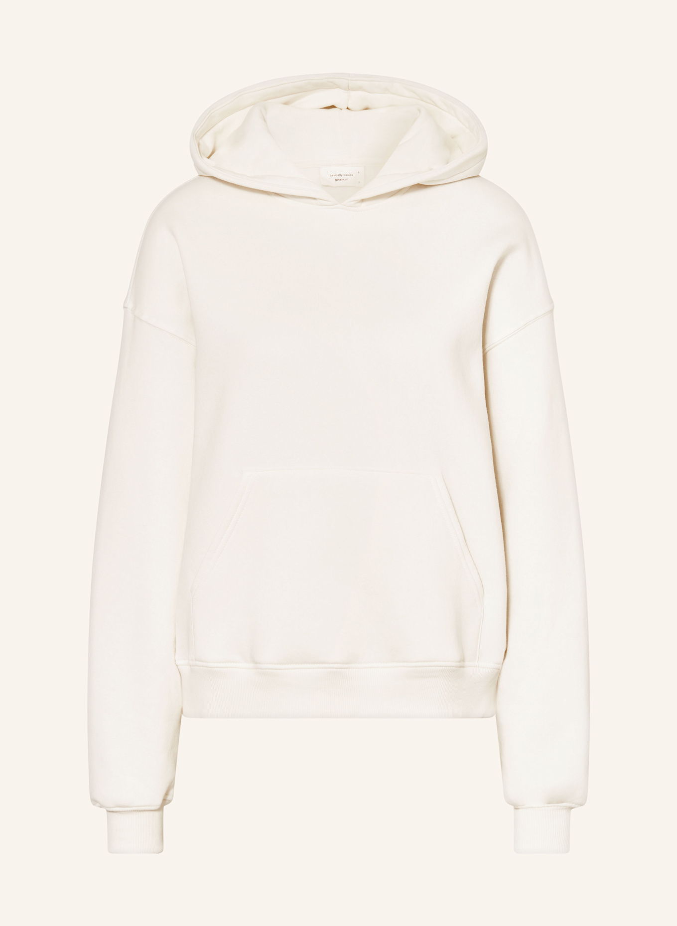gina Maglietta tricot Hoodie: ECRU