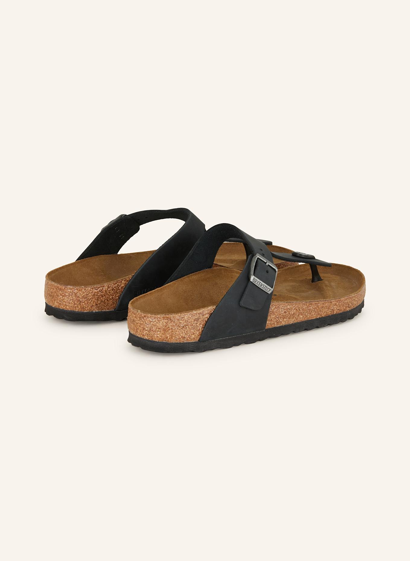 BIRKENSTOCK Zehentrenner GIZEH BIG BUCKLE: SCHWARZ
