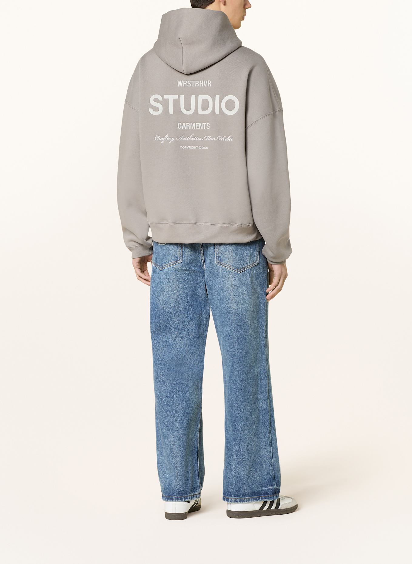 WRSTBHVR Mikina s kapucí GARM V3: ŠEDÁ