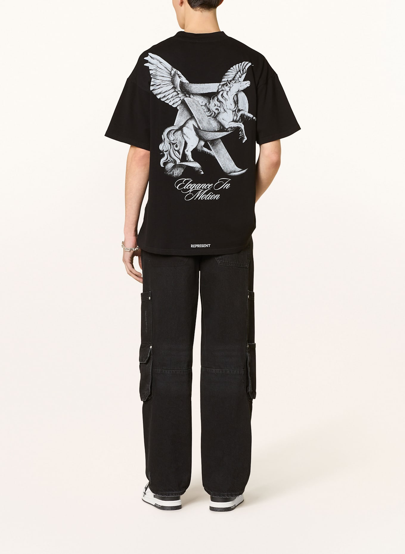 REPRESENT T-shirt ELEGANCE IN MOTION: BLACK