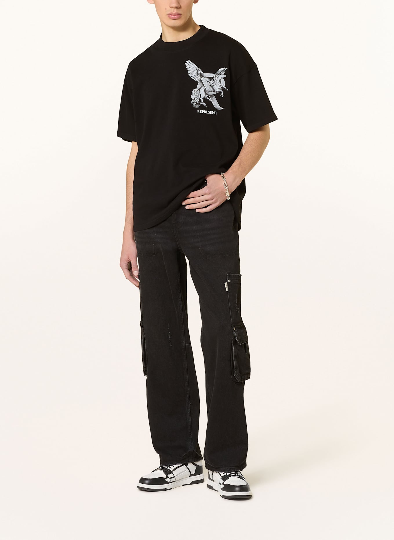 REPRESENT T-shirt ELEGANCE IN MOTION: BLACK