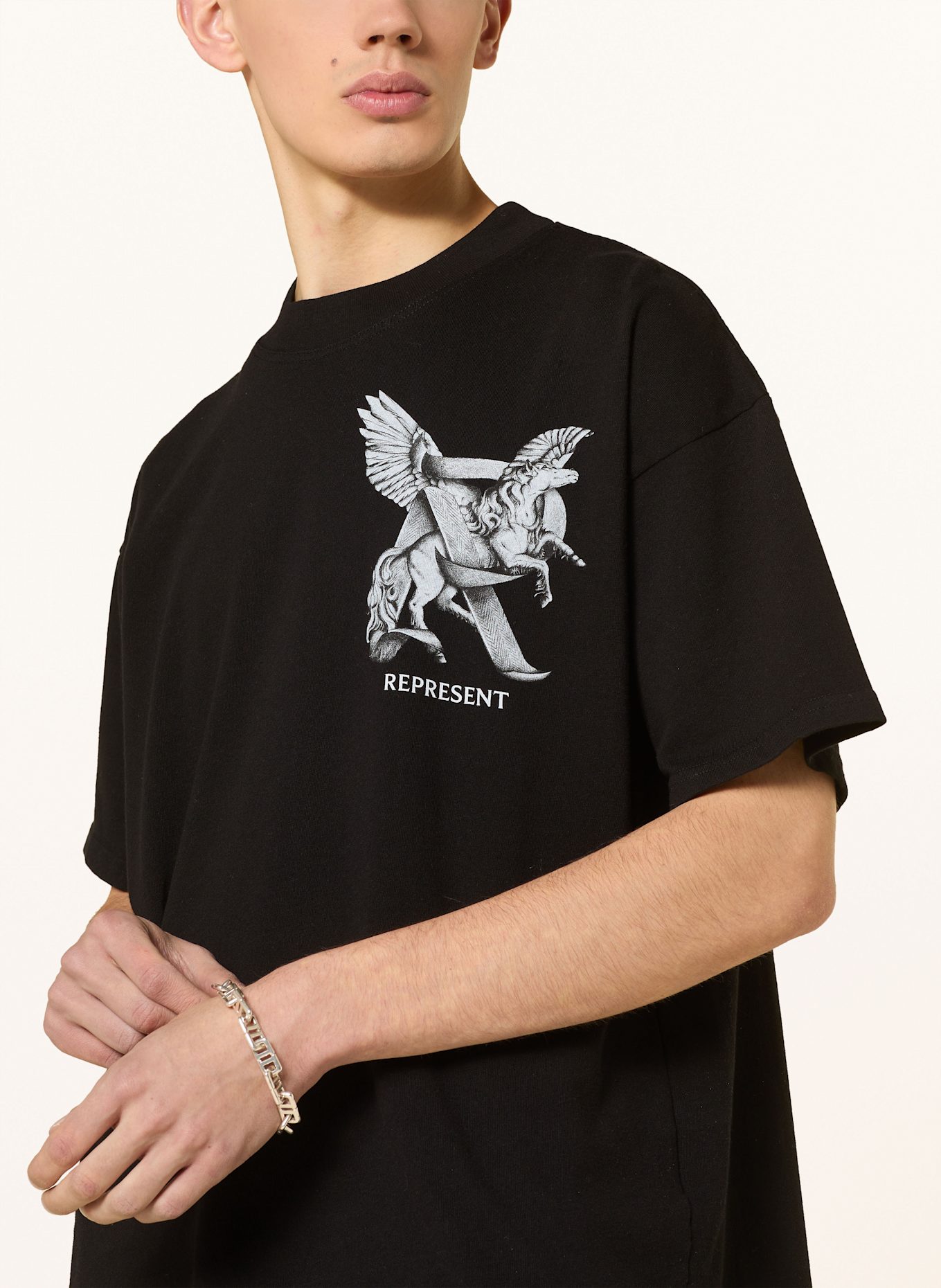 REPRESENT T-shirt ELEGANCE IN MOTION: BLACK