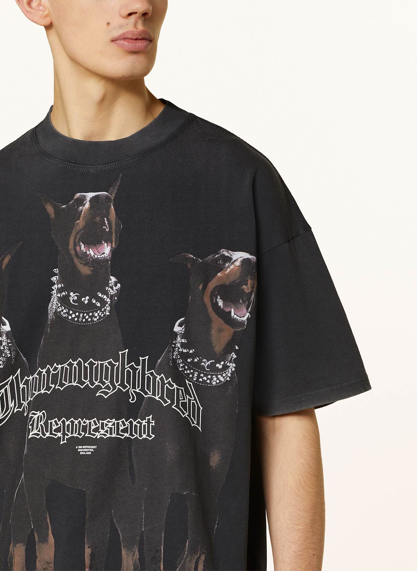 REPRESENT T-Shirt THOROUGHBRED: SCHWARZ